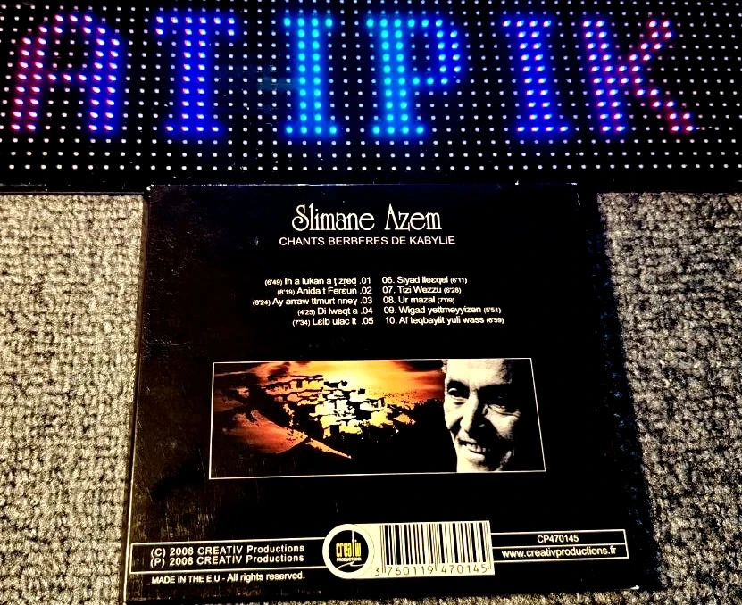 🎟 Slimane Azem - Les Temps Révolus - CD Chants Berbères Kabylie 2008 🌿 – photo 2